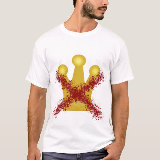 Camiseta de declaração política sem reis