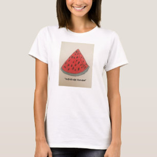 Camiseta de dedo de melancia, de uso feminino