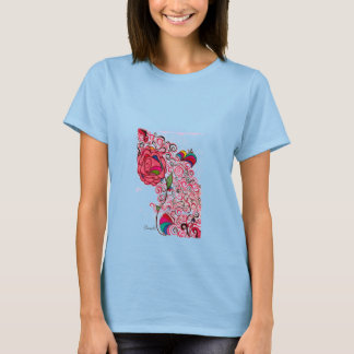 Camiseta de Dedo Floral