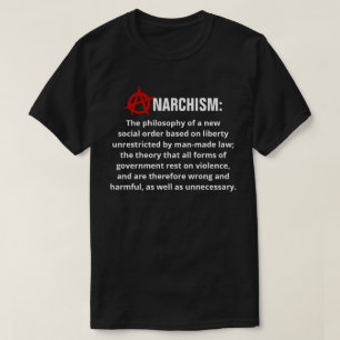 Camiseta de definição de anarquismo