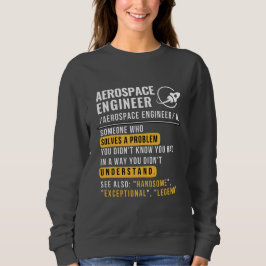 Camiseta de definição de engenheiro aeroespacial