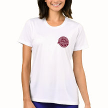 Camiseta de desempenho feminino do logotipo HWP