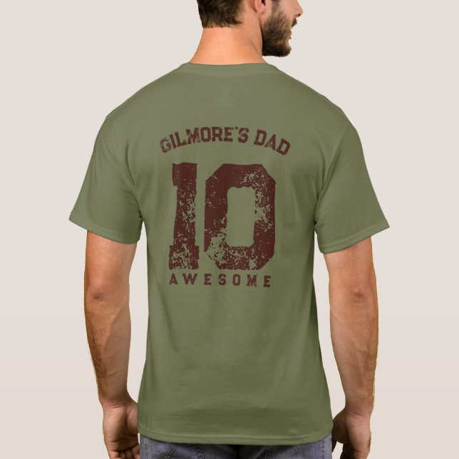 Camiseta de Desempenho Máximo do Pai Presente Dive (Verso)