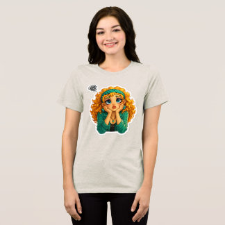 Camiseta de desenho animado da menina Rosie Max –