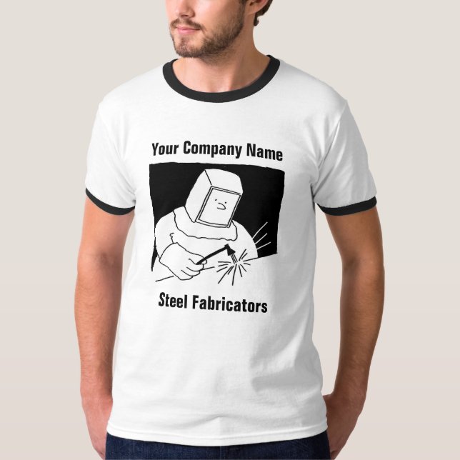 Camiseta de desenho animado de fabricação de aço (Frente)