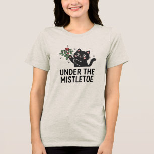Camiseta de desenho animado de gato preto Jolly Jo