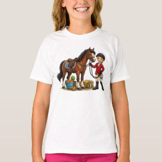 Camiseta de Desenho Animado de Jovem Cavaleiro Fel