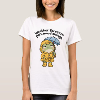 Camiseta de desenho animado de previsão do tempo c