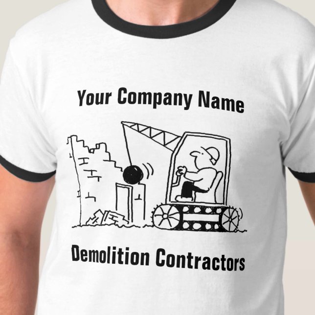 Camiseta de Desenho Animado de Serviços de Contrat (Criador carregado)
