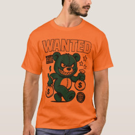 Camiseta de desenho animado de Urso de Dinheiro Za