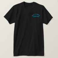 Camiseta de desenho animado de xícara de café fofa