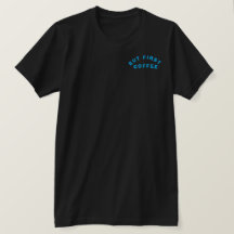 Camiseta de desenho animado de xícara de café fofa