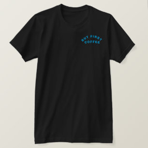 Camiseta de desenho animado de xícara de café fofa