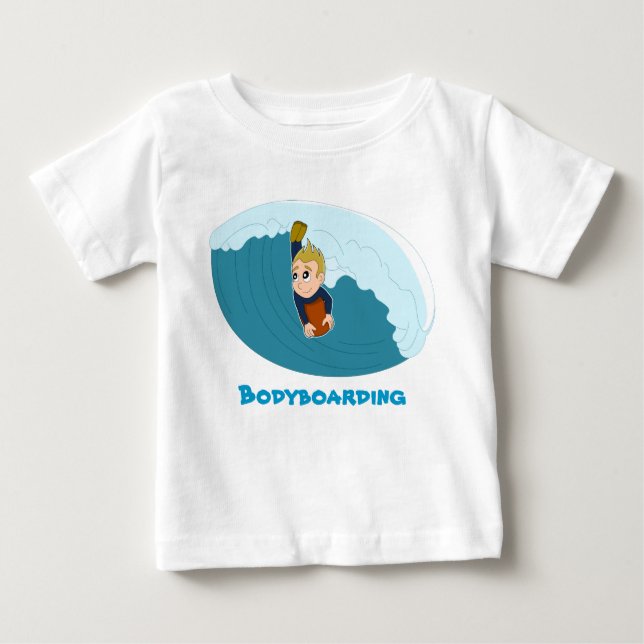 Camiseta de desenho animado do Bodyboard (Frente)