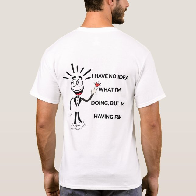Camiseta de desenho animado engraçado (Verso)