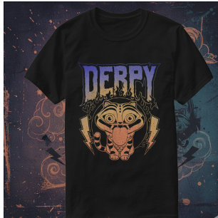 Camiseta de desenho animado engraçado do Derpy Tig