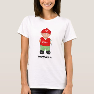 Camiseta de desenho animado engraçado moderno