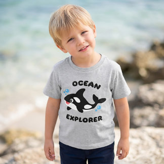 Camiseta de desenho animado Orca Ocean Explorer pa