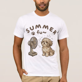 Camiseta de desenho animado retrô de verão diverti