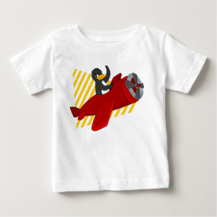 Camiseta de desenho animado voando