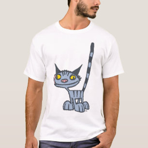 Camiseta de desenho de Gatinho, em forma de boneca