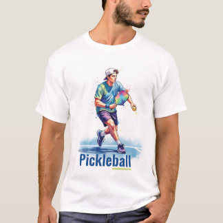 Camiseta de desenho de pickleball