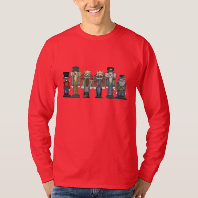 Camiseta de desenho do Natal Nutcracker Holiday (Frente)