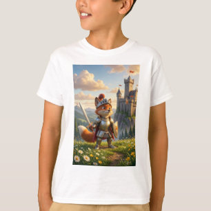 Camiseta de desenho infantil Fox Knight Kids