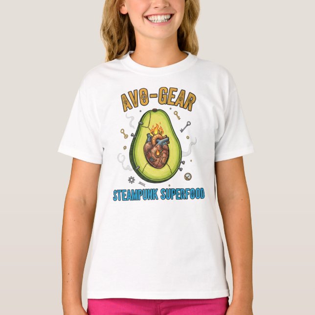 Camiseta de desenho tropical para crianças e amant (Frente)