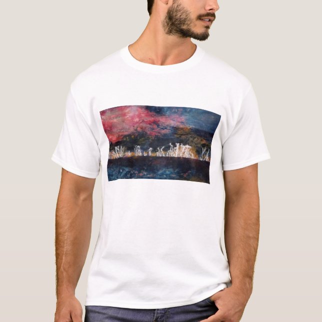 Camiseta de design abstrato (Frente)