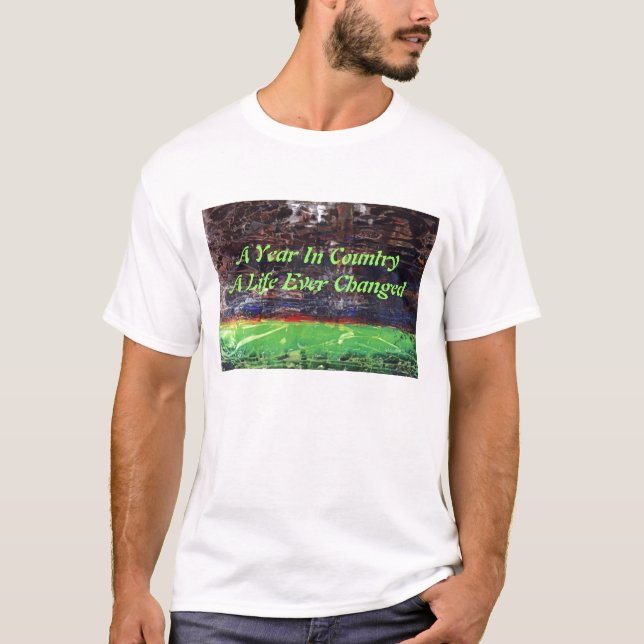 Camiseta de design abstrato (Frente)