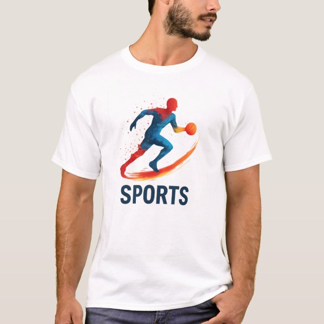 Camiseta de Design Artístico Esportivo (Frente)