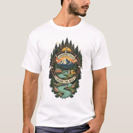 Camiseta de design de acampamento