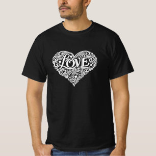 Camiseta de design de amor de todos os tempos do D