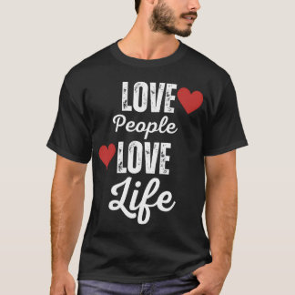 Camiseta de design de amor presente para amigos e