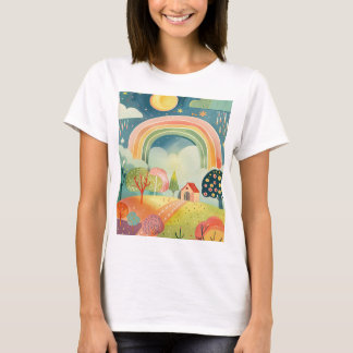 Camiseta de design de arte para berçário
