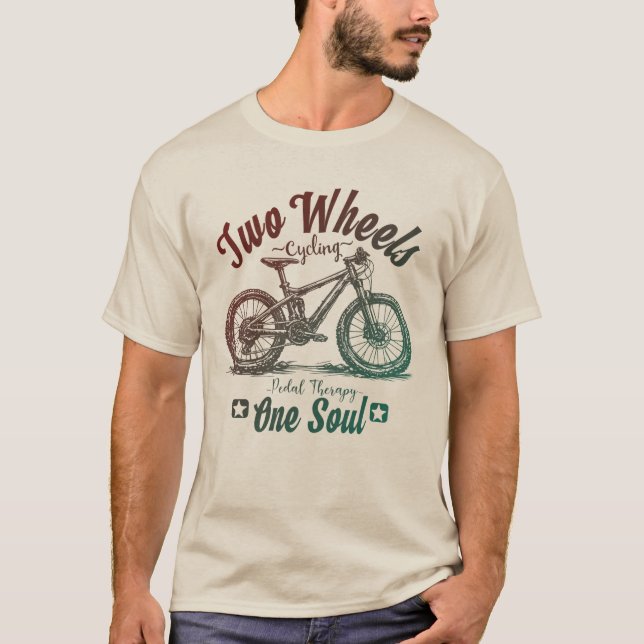 Camiseta de Design de Bicicleta Unisex Tee (Frente)
