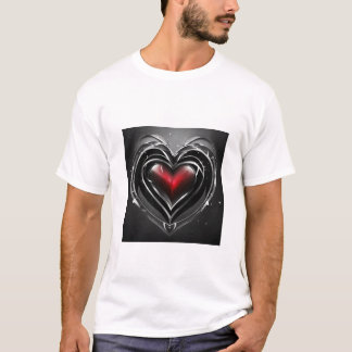 Camiseta de Design de Coração