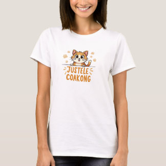 Camiseta de design de gato