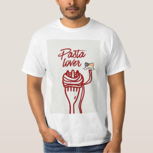 camiseta de design de gato e amante de massa