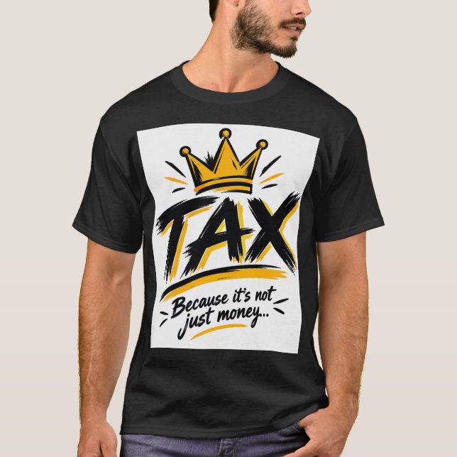 camiseta de design de imposto (Frente)