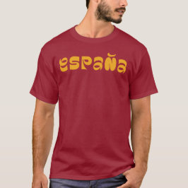 Camiseta de design de logotipo de tipografia Espan