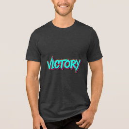 Camiseta de design de tipografia de grafite VICTOR