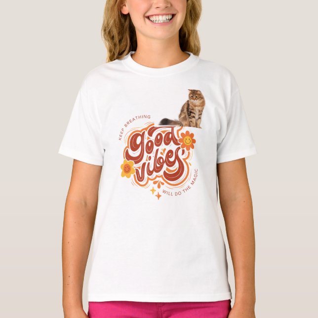 Camiseta de design para amantes de gatos fofos (Frente)