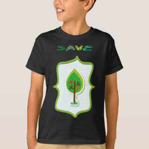 Camiseta de design perene ecológico