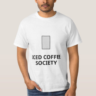 camiseta de designer de café gelado