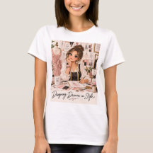 Camiseta de Designer de Moda com Estilo Sonhos de 