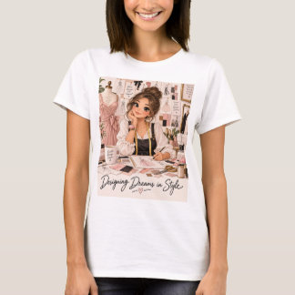 Camiseta de Designer de Moda com Estilo Sonhos de