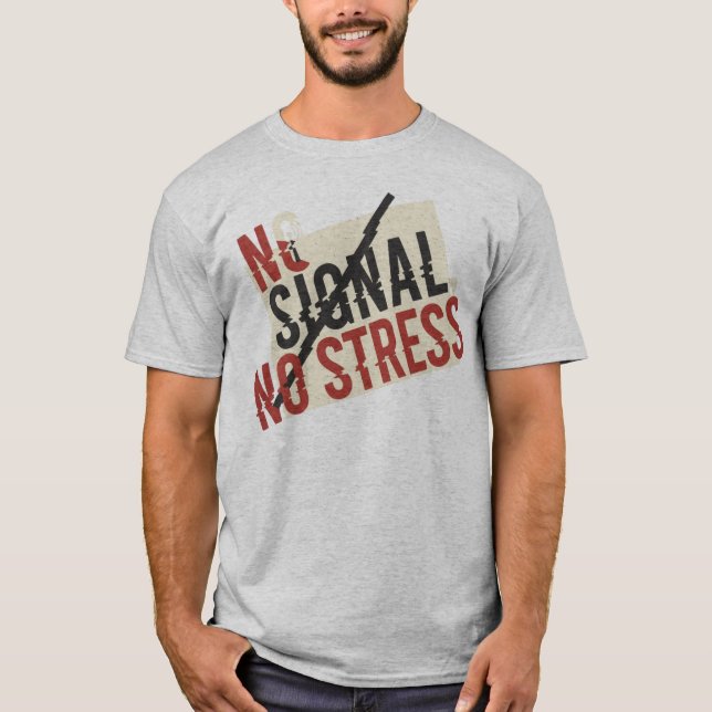 Camiseta de Desintoxicação Digital Sem Sinal Sem E (Frente)