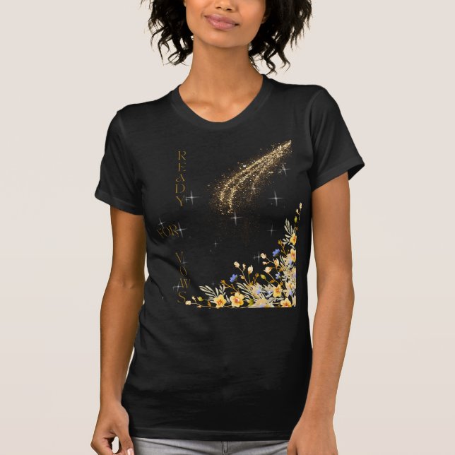 Camiseta de despedida de solteira 'Pronta para os  (Frente)